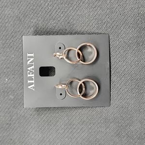 Rose gold chain link earrings